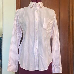 Ralph Lauren Pink and White Striped Shirt